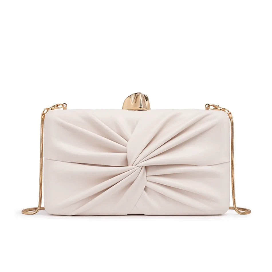 Ruched Evening Clutch Bag