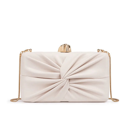 Ruched Evening Clutch Bag