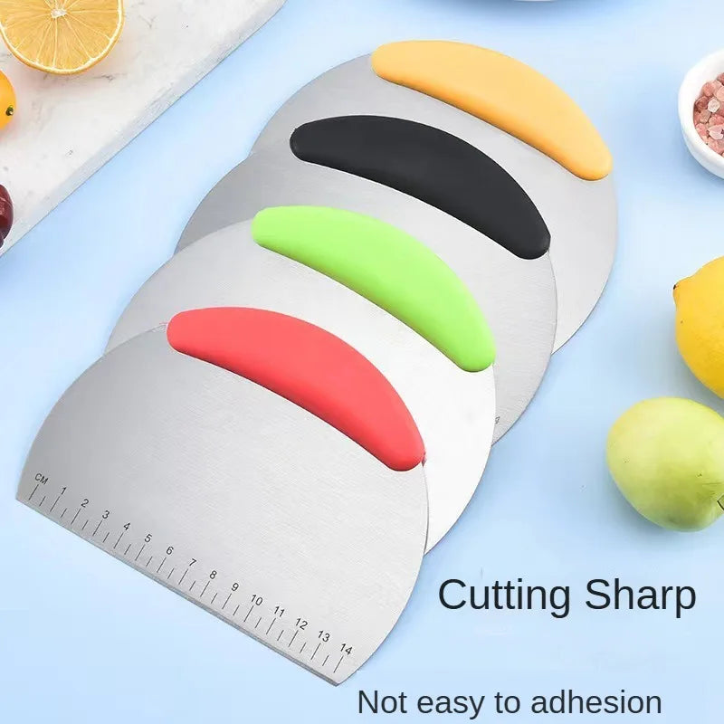 Stainless Steel Dough Scraper with Measurement Scale