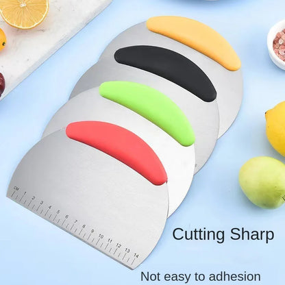 Stainless Steel Dough Scraper with Measurement Scale
