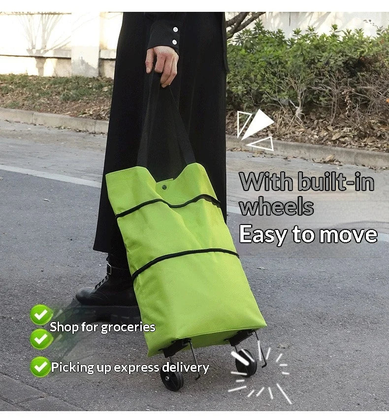 Portable Folding Shopping Trolley Bag