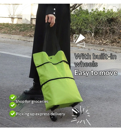 Portable Folding Shopping Trolley Bag