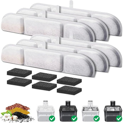 Cat Water Fountain Replacement Filters 6/12 Pack