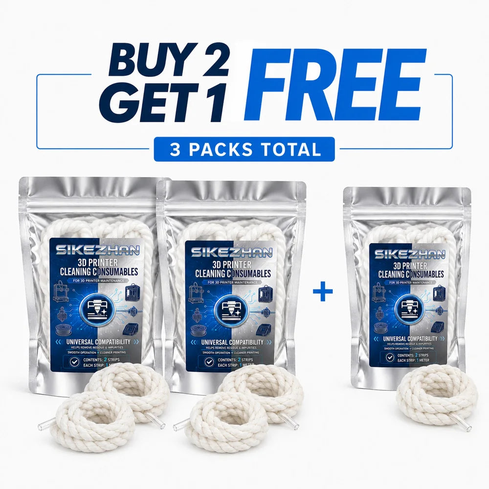 2-Piece 3D Printer Z-Axis Lead Screw Cleaning Rope Set