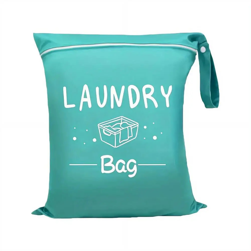 Waterproof Travel Laundry Bag with Hanging Strap