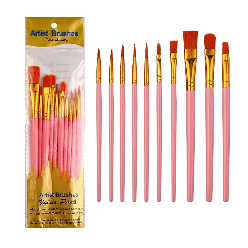 Multi-Purpose Artist Paint Brush Set