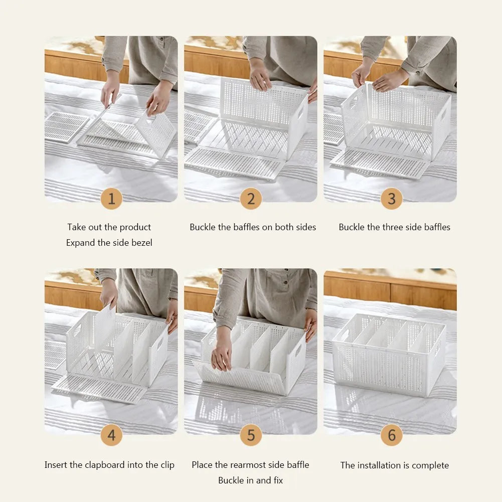 Foldable Wardrobe Clothes Storage Organizer Box