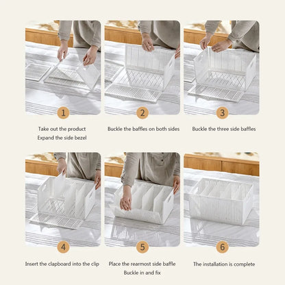 Foldable Wardrobe Clothes Storage Organizer Box