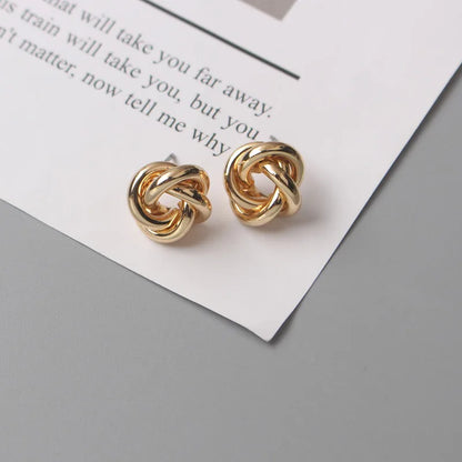 Metal Stud Earrings