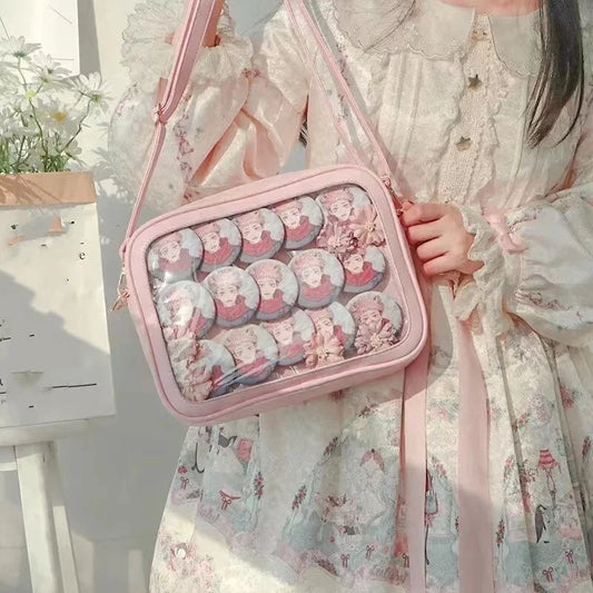 Japanese Ita Crossbody Bag with Display Window