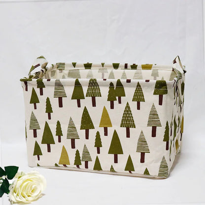Foldable Fabric Storage Container with Handle