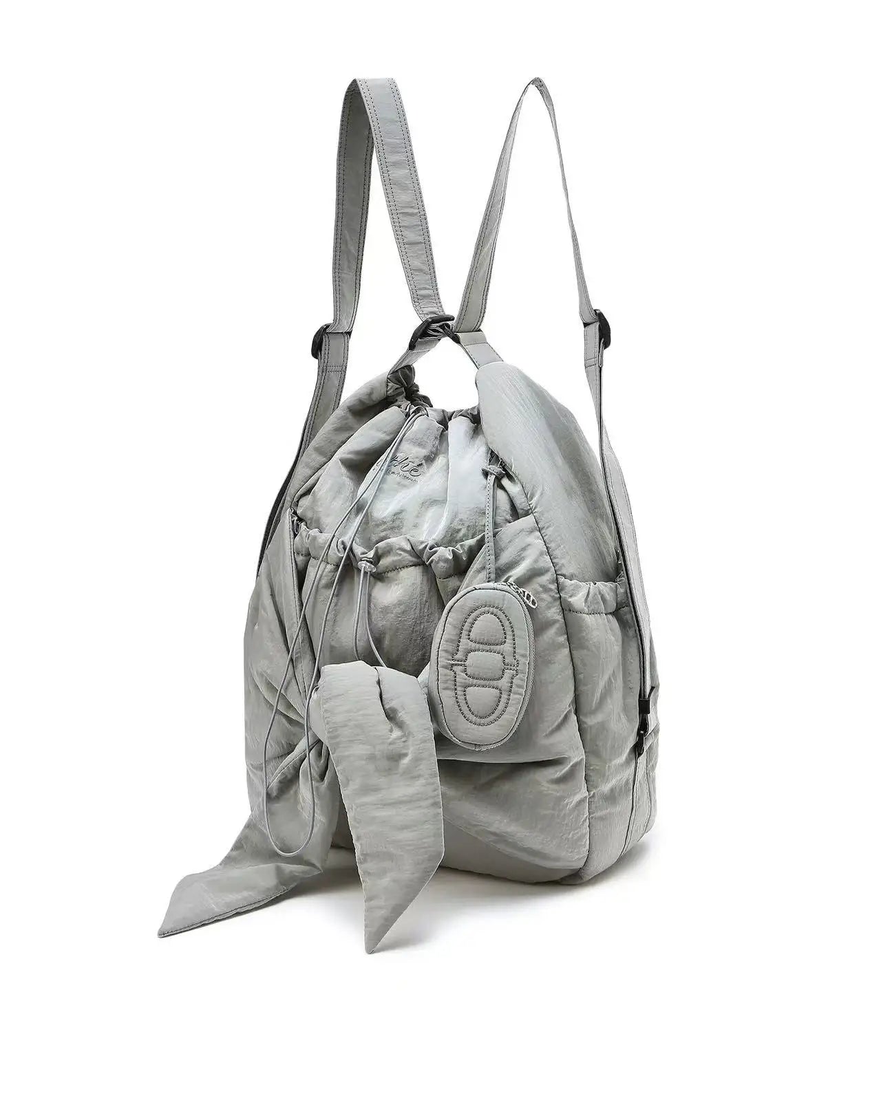 Minimalist Nylon Shoulder Tote Bag
