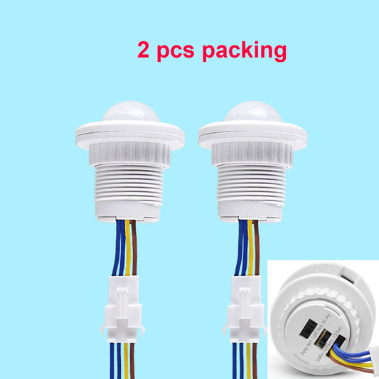 2-Pack PIR Motion Sensor Light Switch
