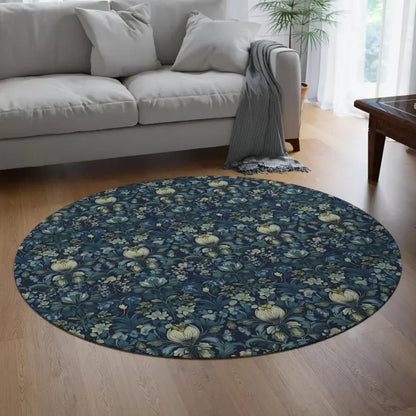 Abstract Landscape Round Rug