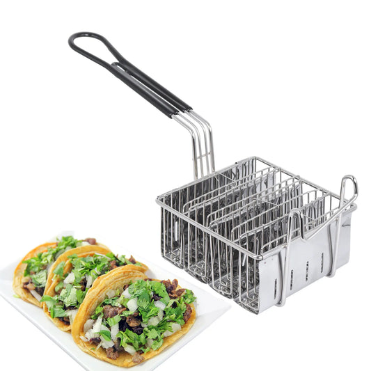 Stainless Steel Square Taco & French Fry Frying Basket