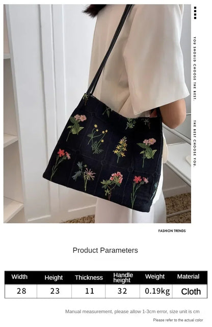 Silk Jacquard Shoulder Bag