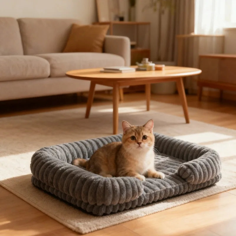 Warm Washable Pet Sofa Bed for Dogs & Cats