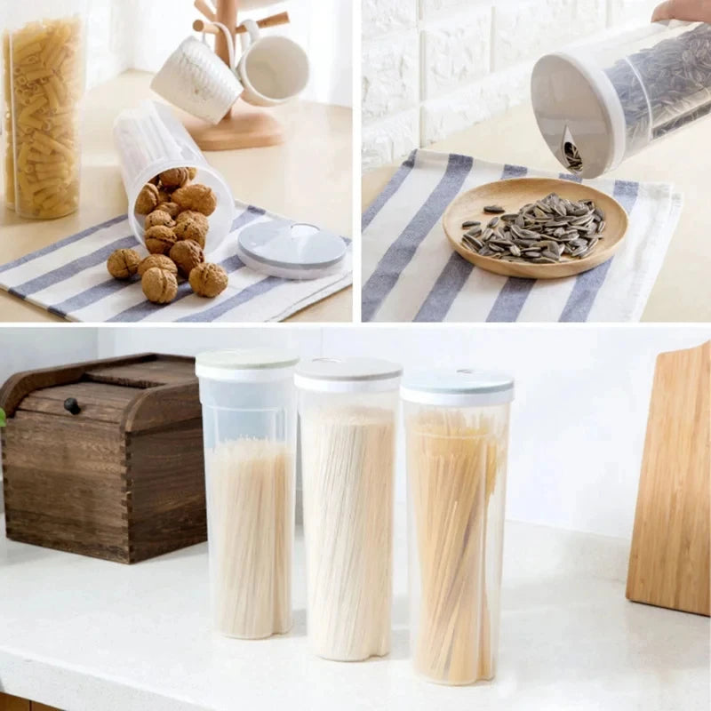 Airtight Pasta Storage Container with Divided Compartments
