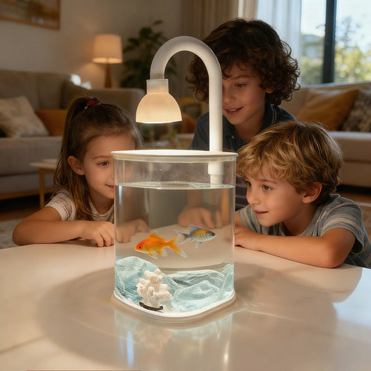 Mini Starter Fish Tank Kit with Light