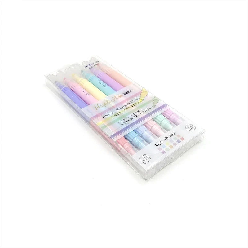 KissButy 6Pcs/Set Highlighter Pen Set