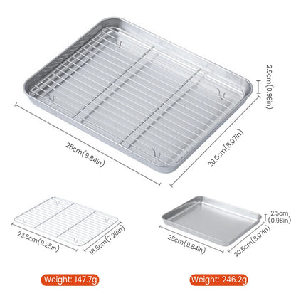 Willstar Baking Sheet Pan & Cooling Rack Set for Oven Cooking