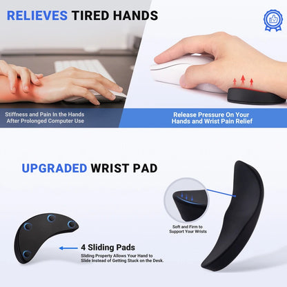 Gliding Ergonomic Mouse Wrist Rest Support