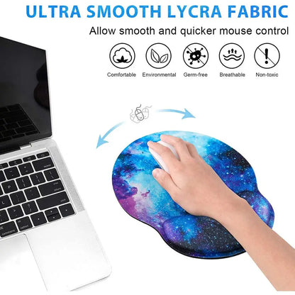 Ergonomic Silicone Mouse Pad with Wrist Rest for Home, Office & Gaming