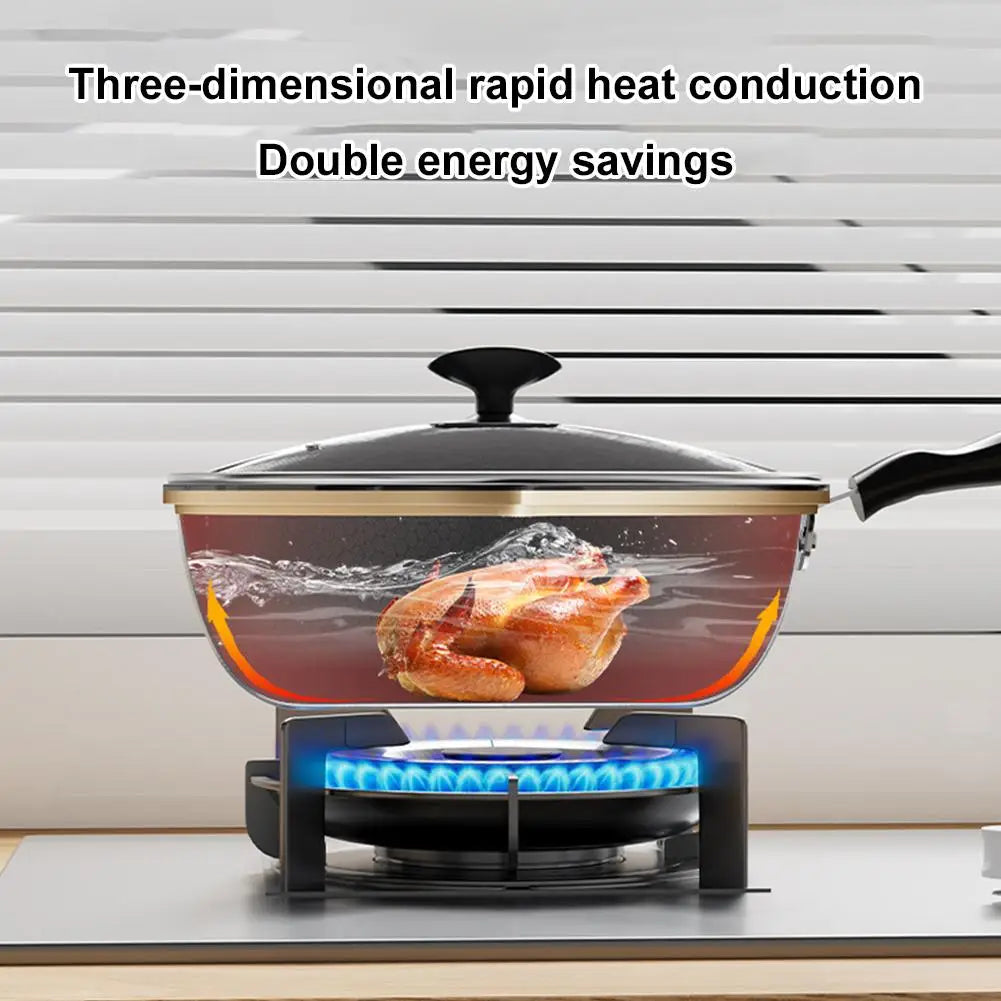 Honeycomb Non-Stick Wok Frying Pan