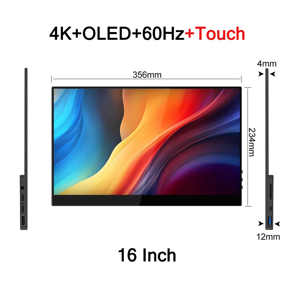 16-Inch 4K AMOLED Touchscreen Portable Monitor