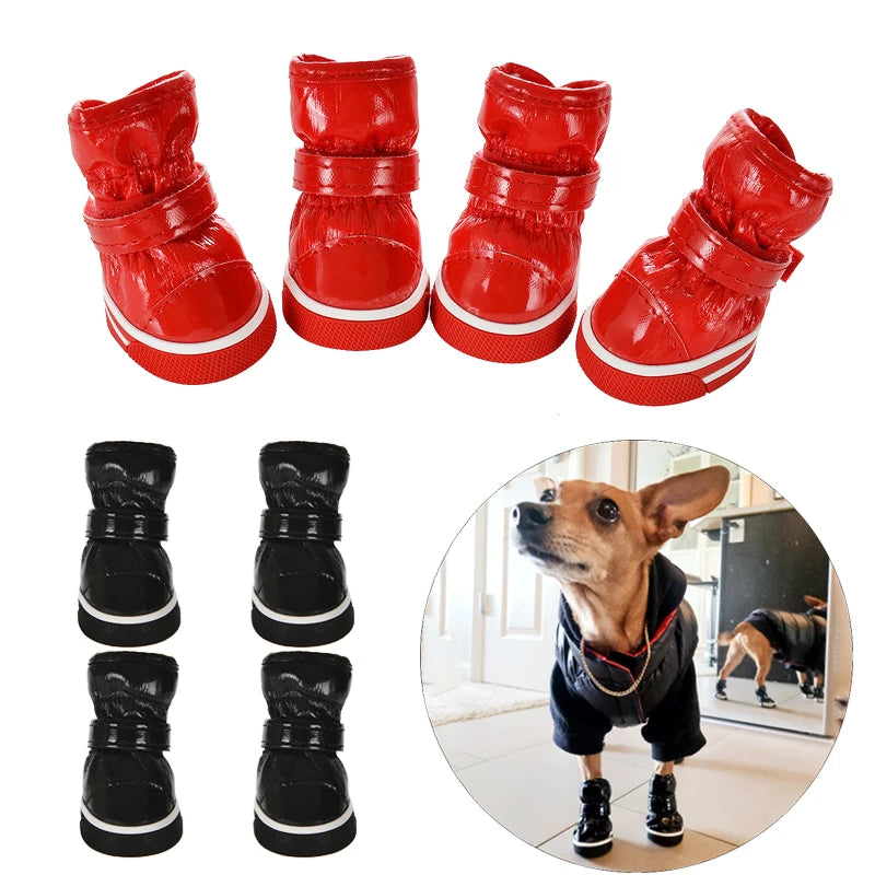 Winter Waterproof Dog Shoes for Small Dogs