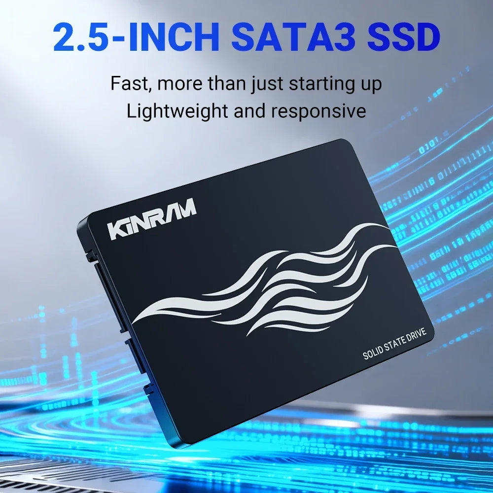 KinRam SATA III SSD for Desktop & Laptop – High-Speed Internal Storage Upgrade
