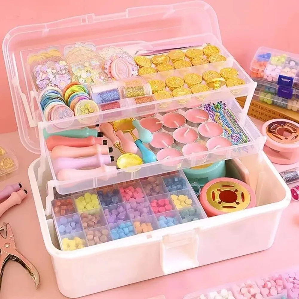 2/3 Layer Plastic Storage Box Organizer