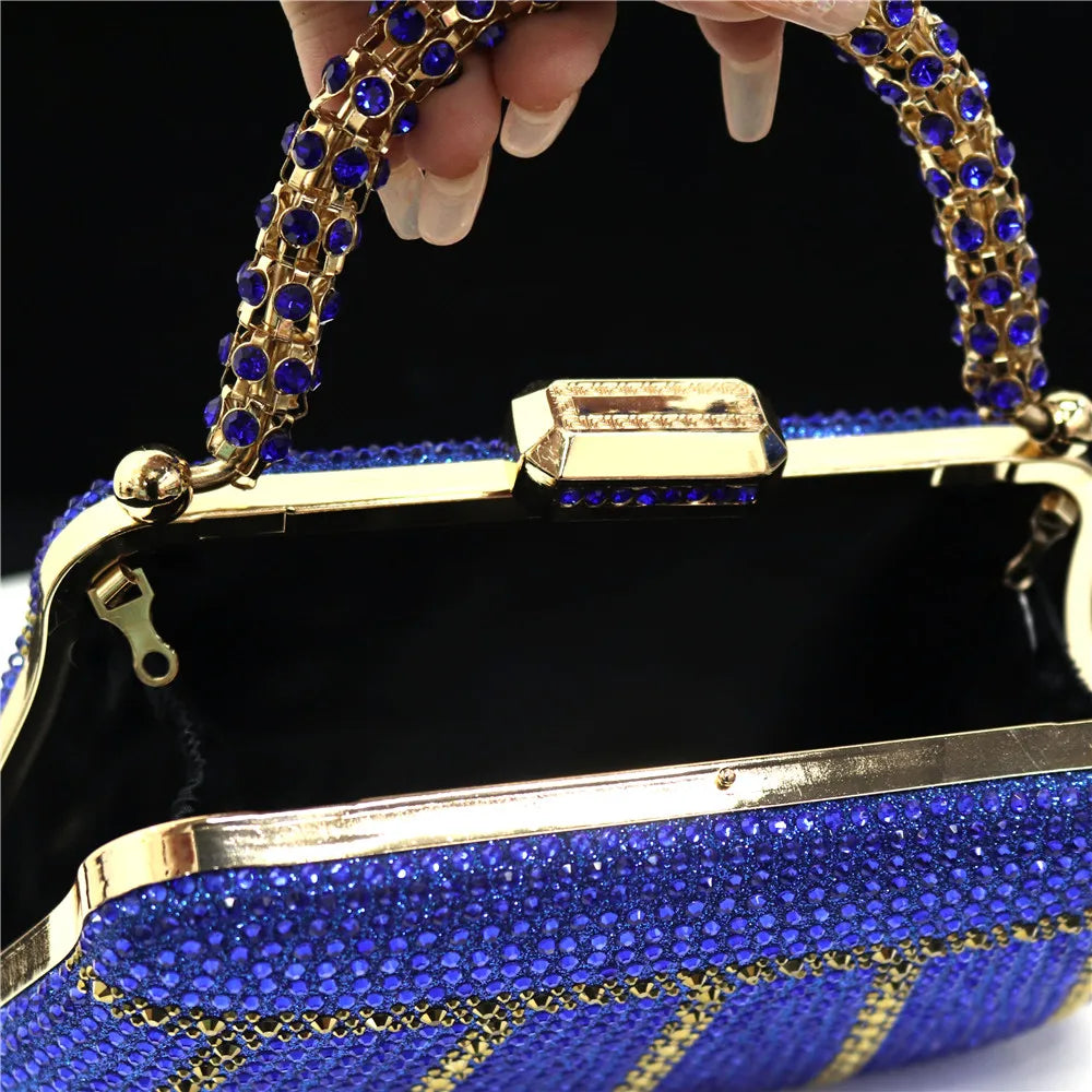Luxury Rhinestone Evening Clutch Bag