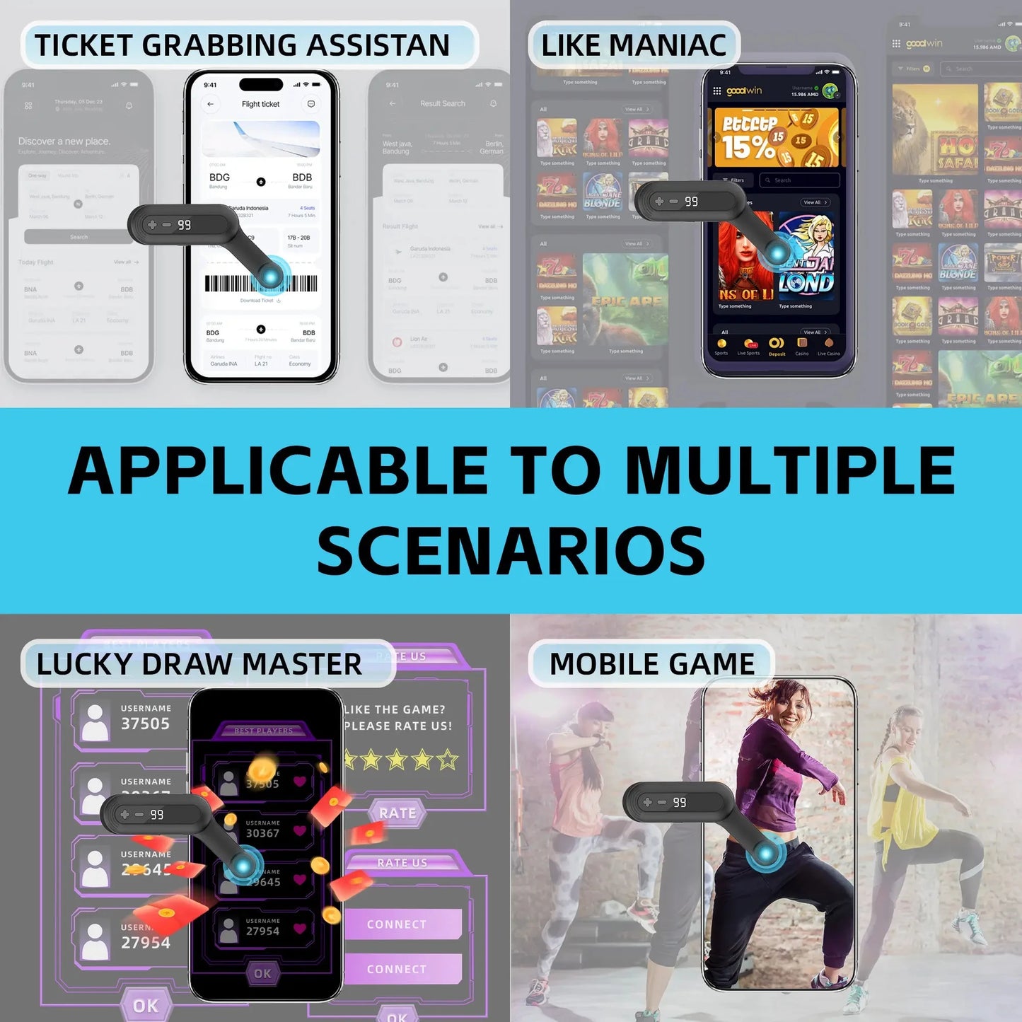 Smart Automatic Screen Clicker for Smartphones