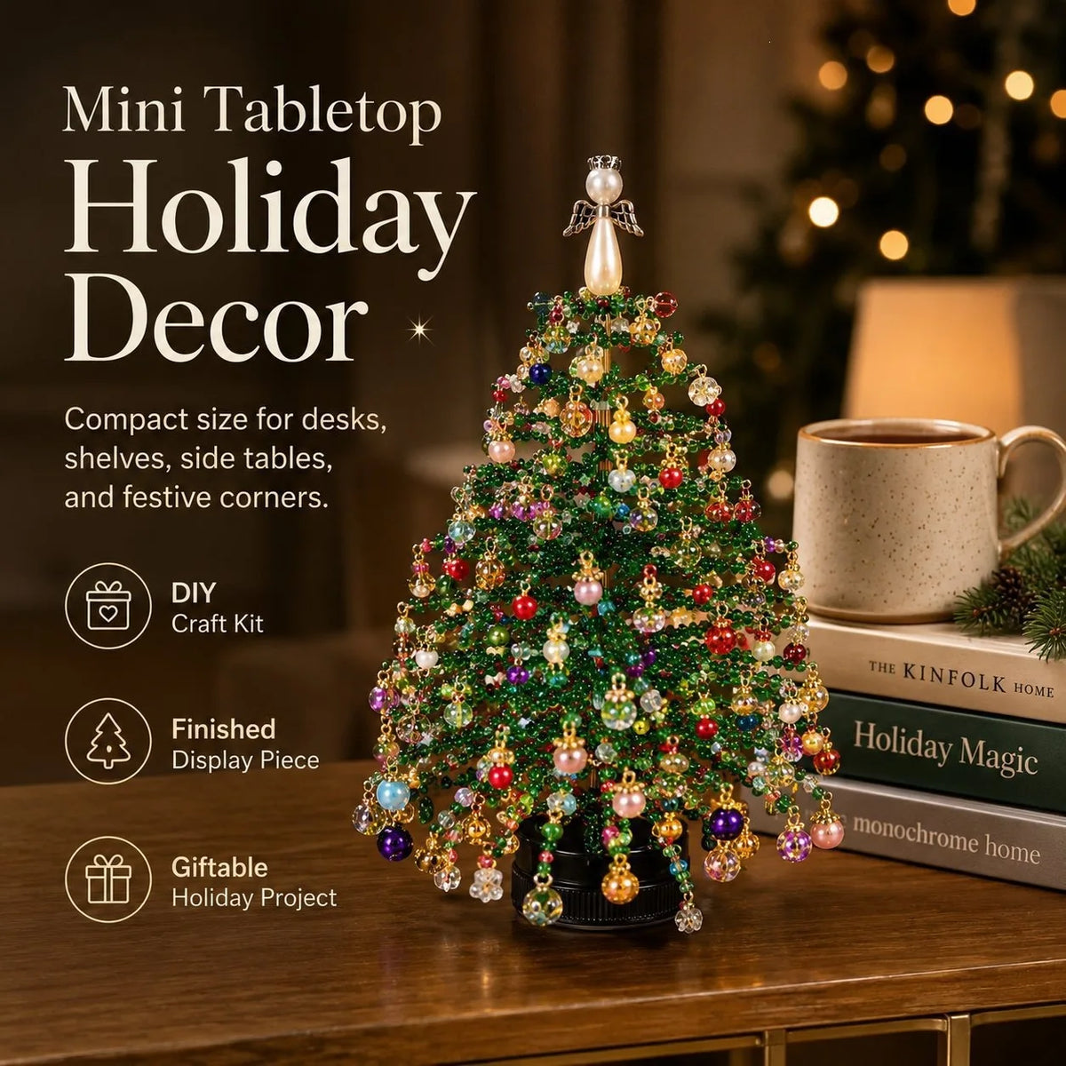 LED DIY Beaded Holiday Tree Kit