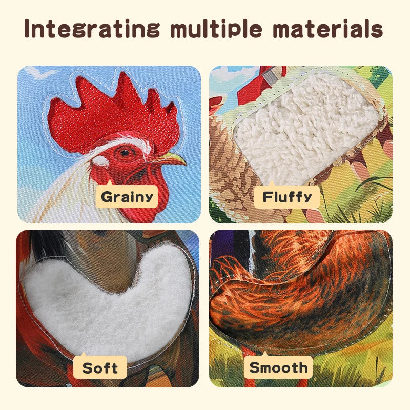 3D Animal Touch Cloth Book for Babies