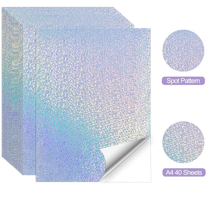 A4 Diamond Holographic Vinyl Sticker Paper