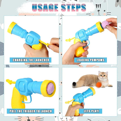 Interactive Cat Ball Launcher Toy