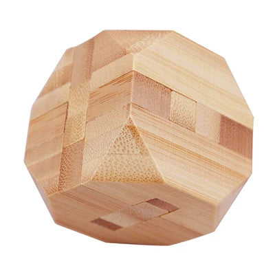 Wooden Kong Ming & Lu Ban Lock 3D Brain Teaser Puzzle