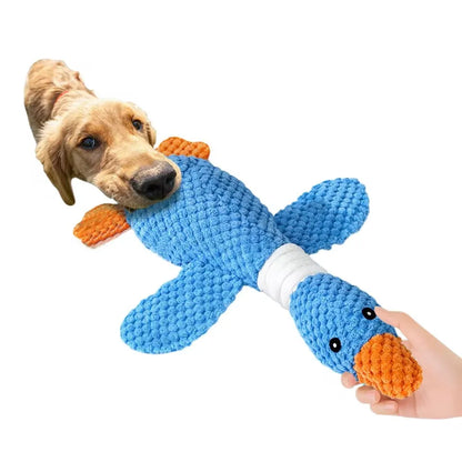 Interactive Goose Plush Dog Toy