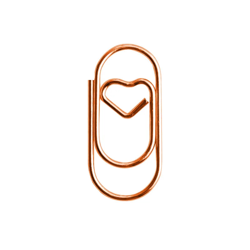 Macaron Heart Paper Clips Set