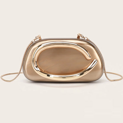 Luxury Metallic Evening Clutch Bag