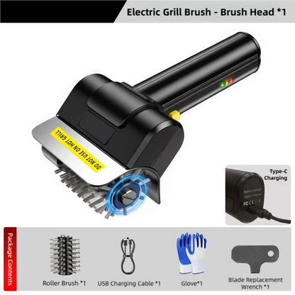 Rechargeable Electric BBQ Grill Cleaning Brush