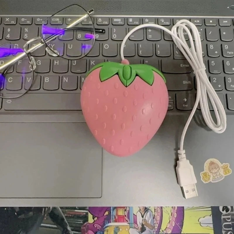 Pink Wired Gaming Mouse