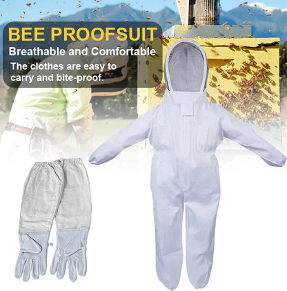 Professional Full Body Beekeeping Suit with Veil