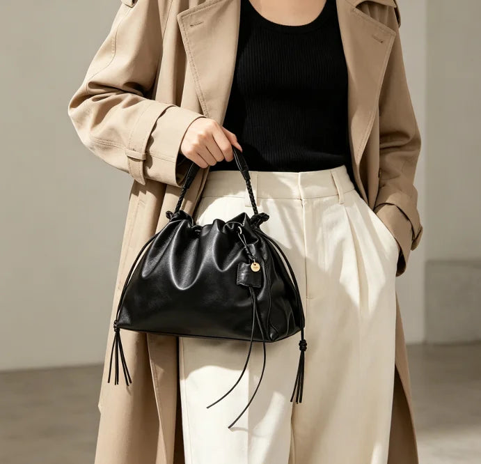 Large Capacity Soft PU Commuter Tote Bag