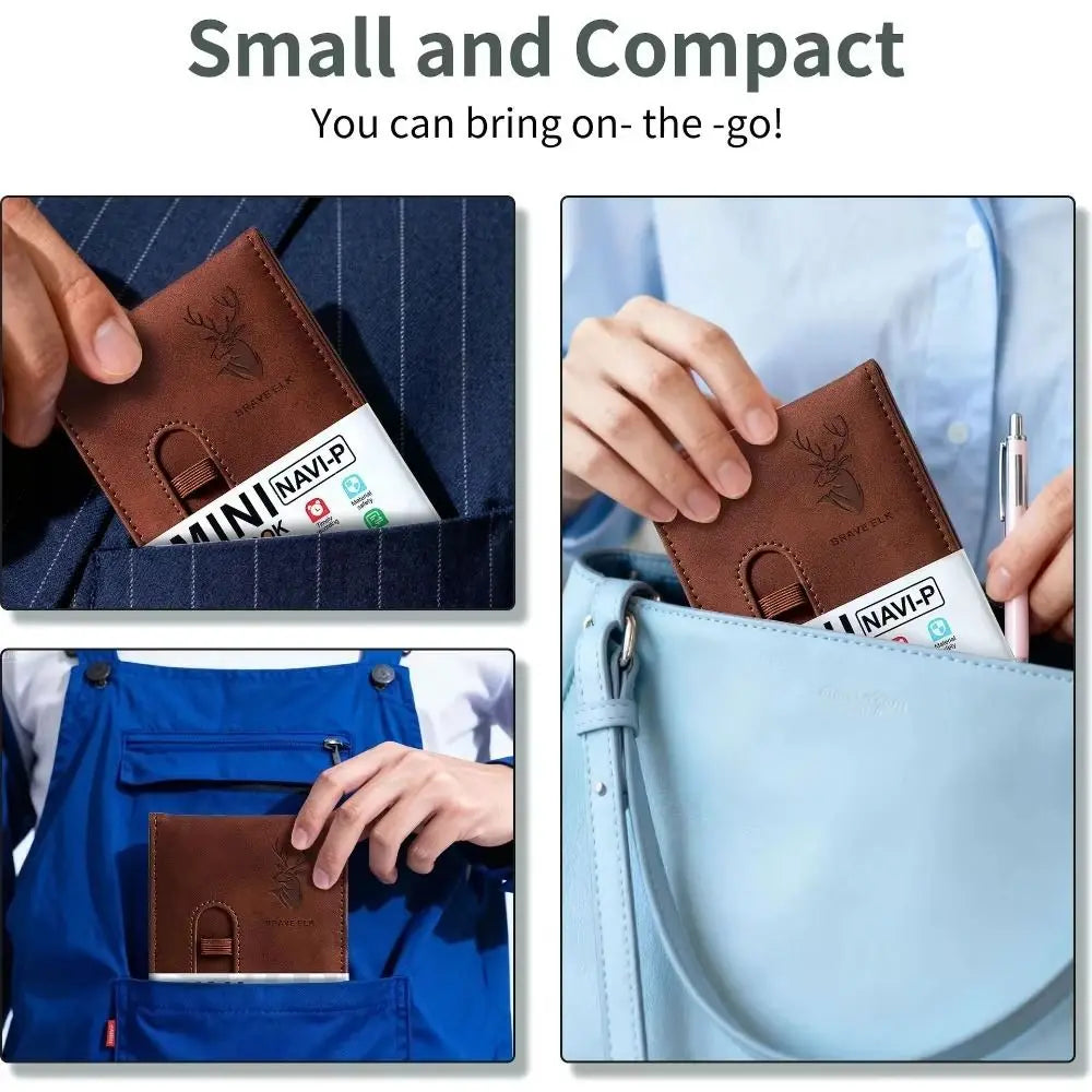 A7 Leather Pocket Notebook Set