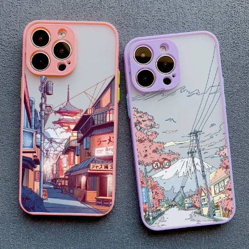 Japanese Anime Painted House Scenery Phone