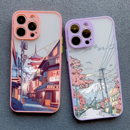 Japanese Anime Painted House Scenery Phone