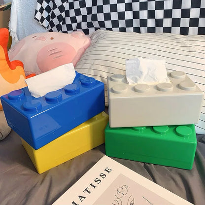 Creative Brick Style Tissue Holder & Organiser